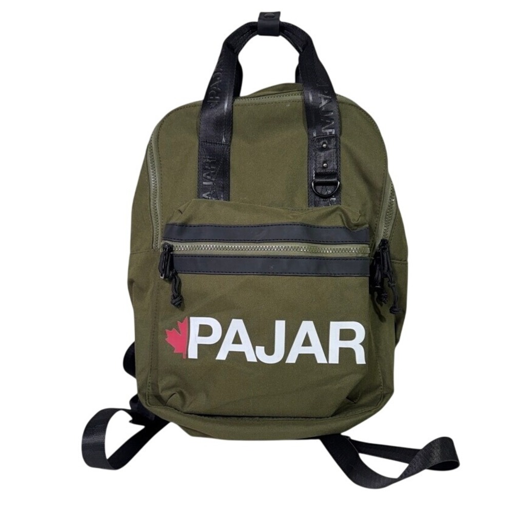 Pajar Canada Olive Green Backpack Logo Utility Gorpcore Streetwear Techwear O/S
